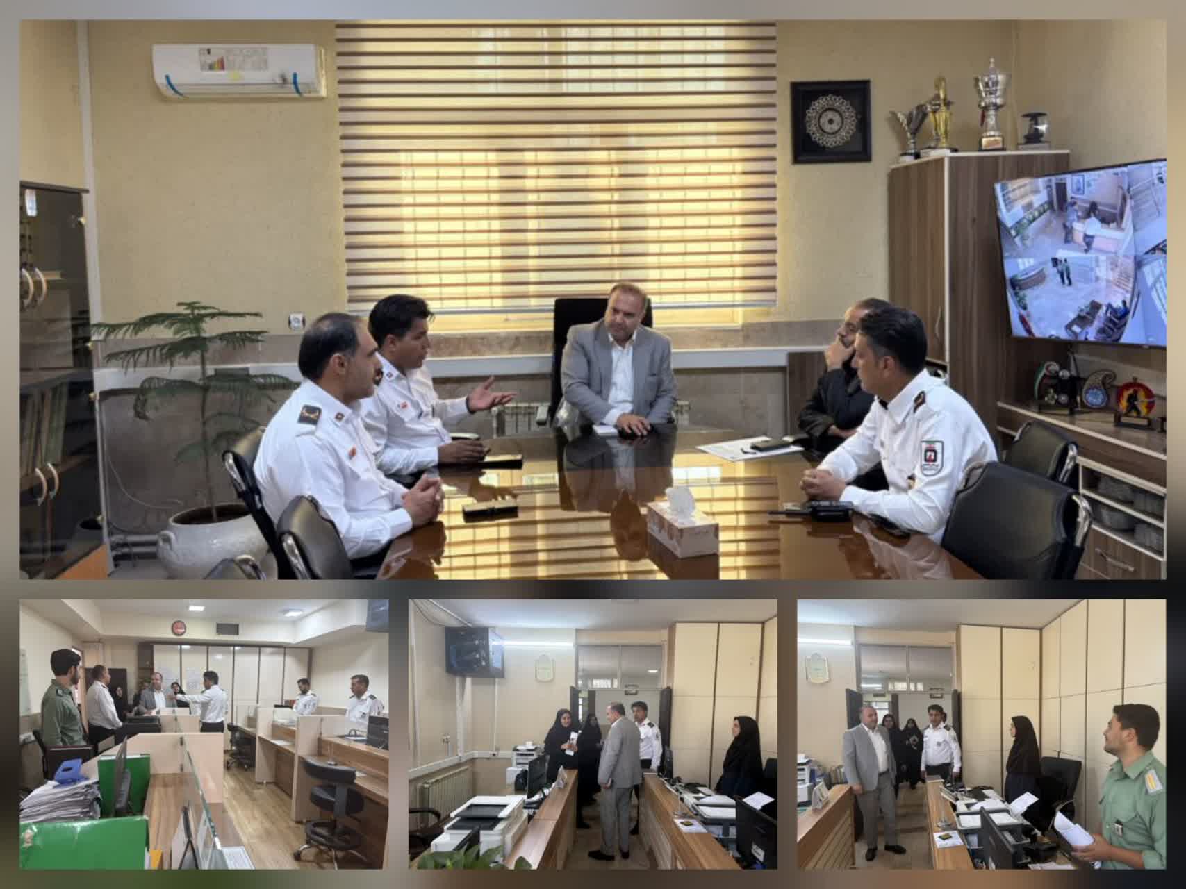 نشست مشترک معاون خدمات‌شهری شهرداری کرمان با مدیرعامل سازمان آتش‌نشانی