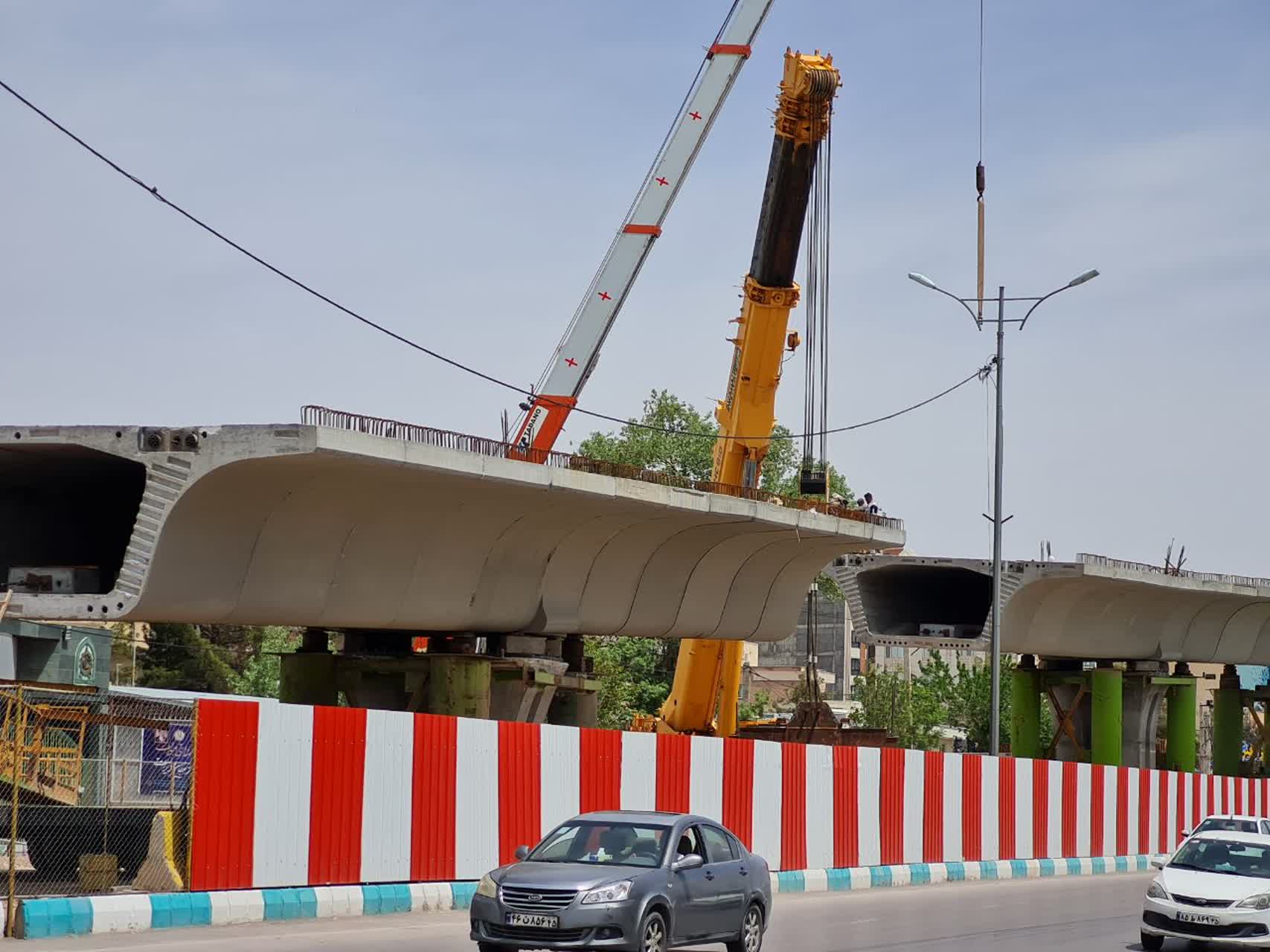 پیشرفت ۵۵درصدی عملیات عمرانی در تقاطع غیرهمسطح شهدای اقتدار (سه‌راه سیلو) 