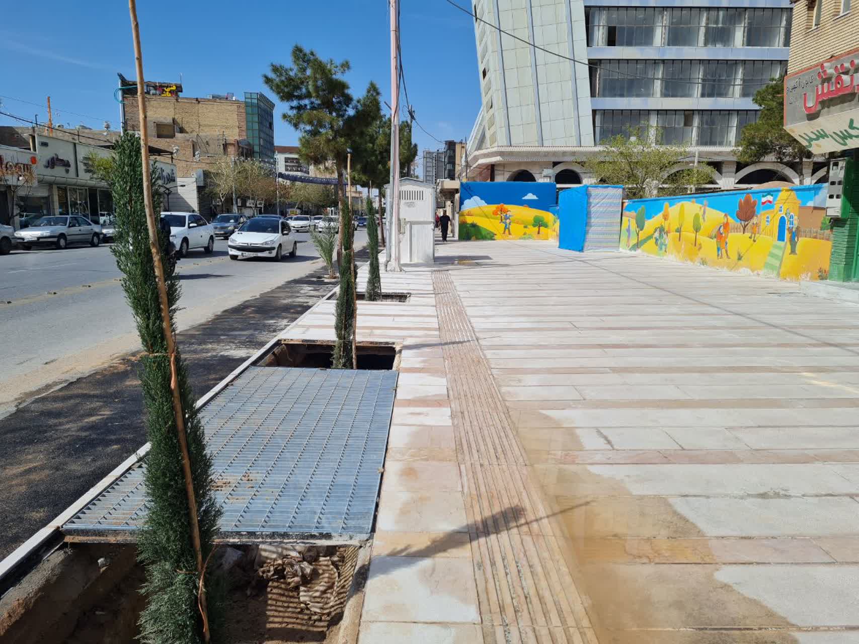 پایان فاز اول بهسازی و پیاده‌رو‌سازی خیابان شهید بهشتی