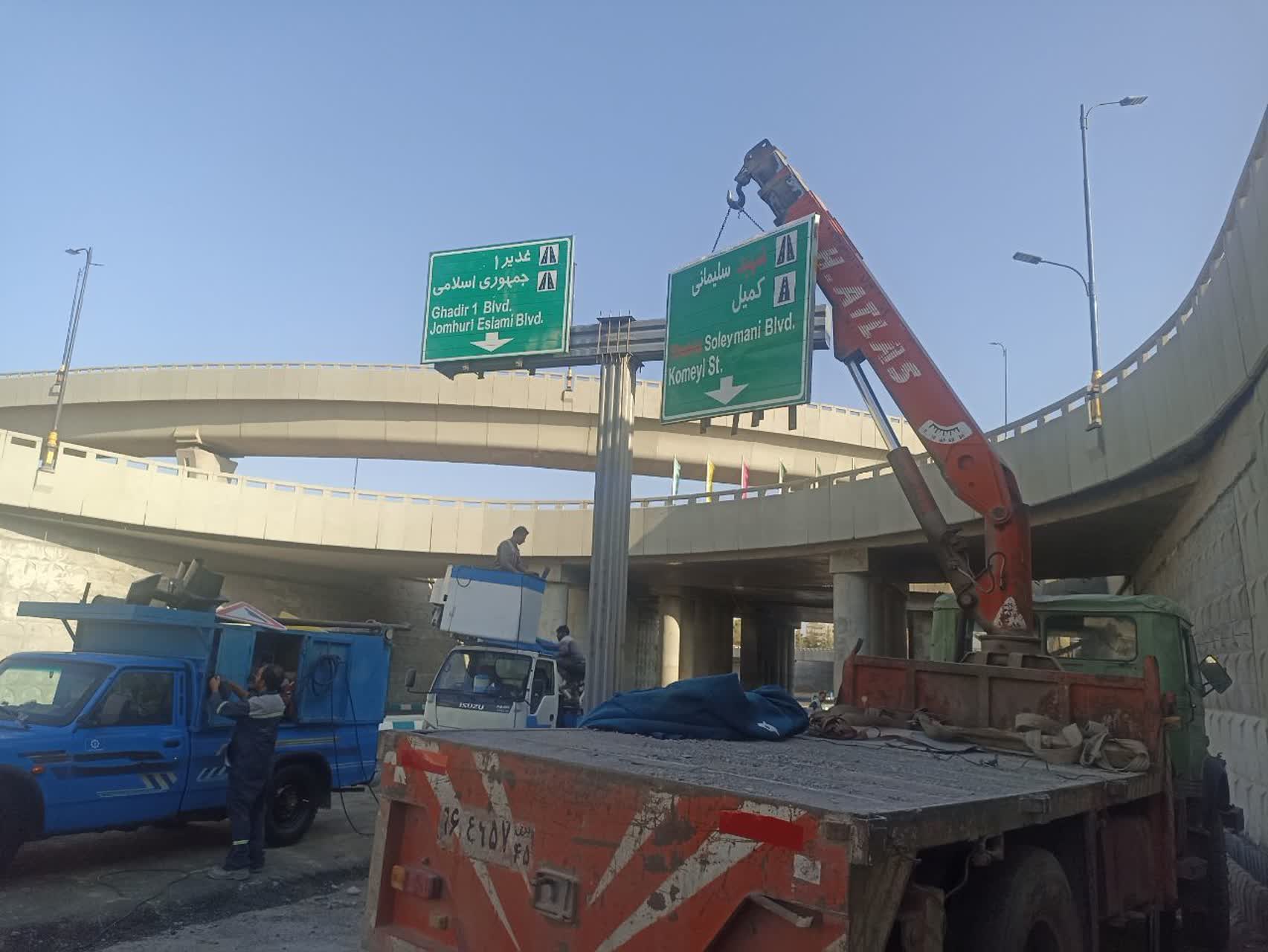  تکمیل زیرساخت‌های ایمنی در روگذر استراتژیک پل شهدای خلبان
