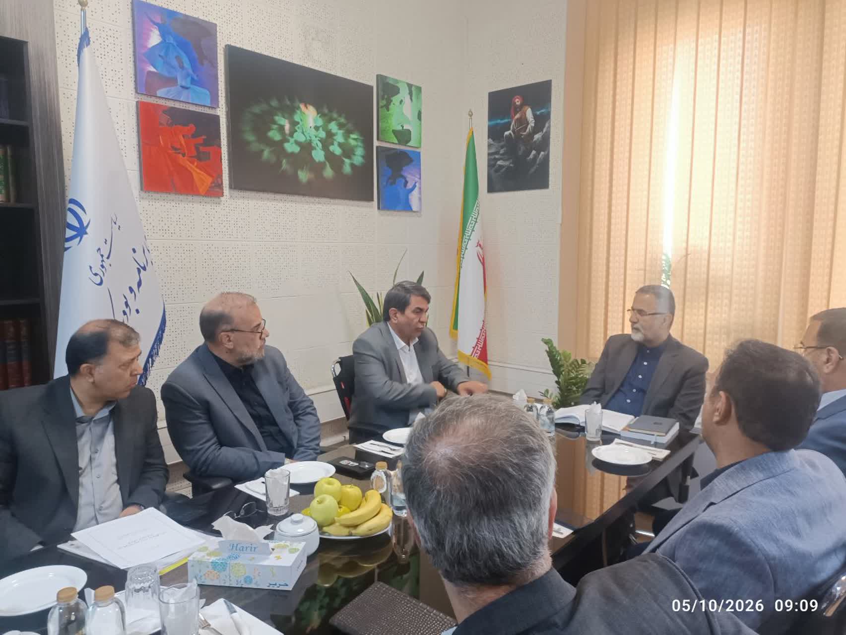 نشست مشترک استانداران کرمان و فارس برای برگزاری همایش خواجوی کرمانی با حضور شهردار کرمان