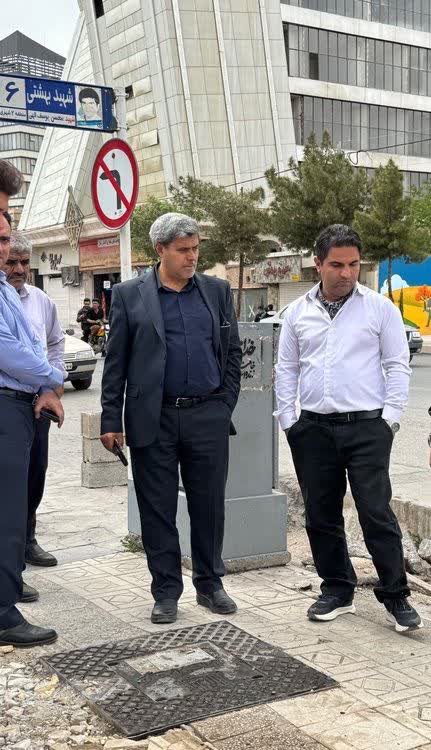 پیشرفت اجرای پروژه بهسازی، پیاده‌روسازی و زیرساخت خط BRT در خیابان شهید بهشتی